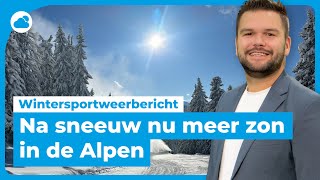 Wintersportweerbericht na sneeuwdump veel zon in de Alpen [upl. by Nalloh]