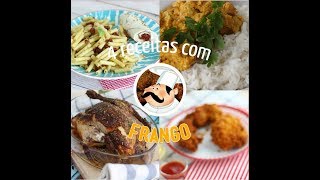 🍗 4 Receitas de Frango [upl. by Llirrem]