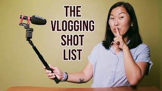 How to Film a Vlog for Beginners with The VLOGGING Shot List [upl. by Ysirhc]