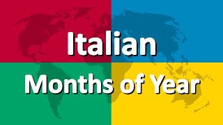 Learn Italian part 2  Months of the Year [upl. by Hickie]