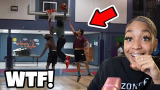 He Didn’t Spare Him🤯 BbyLon Reacts to Duke Dennis Dunks On 2 People DeeBlock 5V5 Basketball [upl. by Tabbi505]