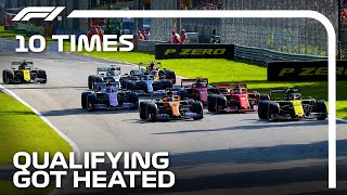 10 Times F1 Qualifying Got Heated [upl. by Aelam635]