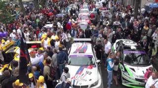 2012 Omnitel 1000 km race parade in Palanga Vytautas street [upl. by Valtin]