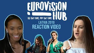 Latvia  Eurovision 2019 Reaction Video  Carousel  That Night [upl. by Siroval]