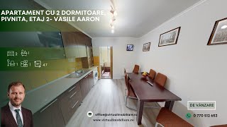 Apartament cu 2 dormitoare logie etaj 2 pivnita  zona Vasile Aaron [upl. by Gere629]