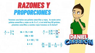 RAZONES Y PROPORCIONES Ejercicio 1 Super facil  Para principiantes [upl. by Atteselrahc]