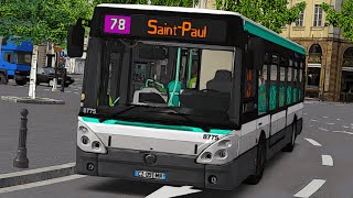 OMSI 2 ParisGO  Ligne 78 Clémenceau→ SaintPaul  Irisbus Citelis 12 [upl. by Zavras]