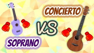 Ukelele SOPRANO Vs CONCIERTO  Similitudes y diferencias [upl. by Eannaj]