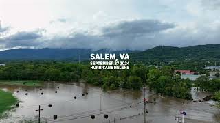 Salem Virginia  Flooding from Hurricane Helene  September 27 2024 [upl. by Auqinehs514]