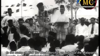 20 Februari 1956 Pengistiyaran tarikh Merdeka di Melaka [upl. by Alyson117]