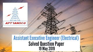 APTRANSCOAEE Electrical 2019 Solved Question Paper mahatranscoae electricalengineers [upl. by Einalam]