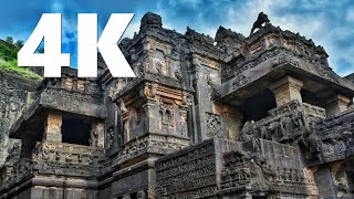 Witness the Breathtaking Architecture of Kailasa Temple in Stunning 4K [upl. by Karlow]