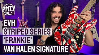 EVH Striped Series Frankie Electric Guitar  History of The Eddie Van Halen Frankenstrat [upl. by Frayne]