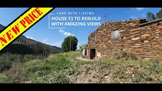 RESERVED  HOUSE WITH LAND 1437m2 PARISH ESTREITOVILAR BARROCO OLEIROS  22000€  MORADIA T3 [upl. by Kalasky]