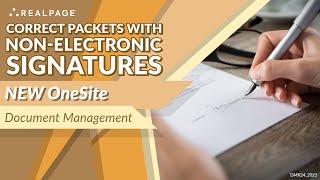 Correct Packets with NonElectronic Signatures [upl. by Liza]