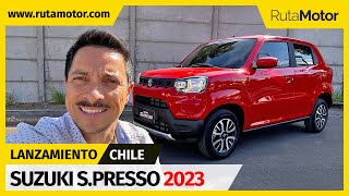 Suzuki SPresso 2023  Nuevo motor más eficiente y versión automática Lanzamiento en Chile [upl. by Ladnek273]