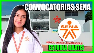 Convocatorias SENA  Ofertas para estudiar en el SENA  Como Estudiar Gratis [upl. by Acisset]