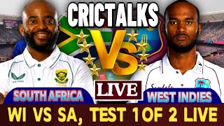 SA vs WI 1st TEST  South Africa vs West Indies SA vs WI 2024  Day 2Session 1  live Scorecard [upl. by Ttcos637]