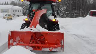 Kubota L4060 with 74quot snowblower [upl. by Tristam]