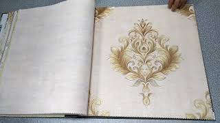 53cm Embossed Damask Wallpapers [upl. by Trenna107]