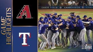 Rangers vs Dbacks World Series Game 5 Highlights 11123  MLB Highlights [upl. by Forrest]