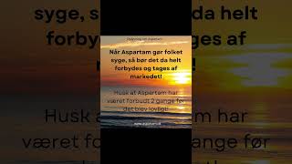 Hvorfor er Aspartam lovligt når det var forbudt Why is Aspartame legal when it was forbidden [upl. by Simsar]