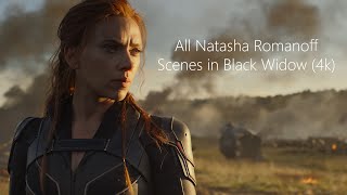 All Natasha Romanoff Scenes  Black Widow 4K ULTRA HD [upl. by Yregerg]