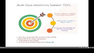 Summer TEFL Training AOU [upl. by Aicirtap]