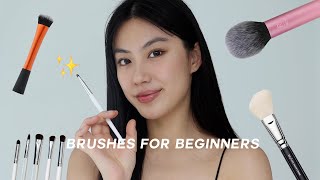 Top 10 Affordable Makeup Brushes For Beginners [upl. by Dode101]