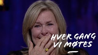 Elisabeth Andreassen bryter sammen av overraskelsen Hver gang vi møtes 2019 [upl. by Obbard595]