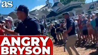 BRYSON DECHAMBEAU tossed a ball to a kid and a GROWN MAN SWIPED it from him furious reaction [upl. by Besnard]