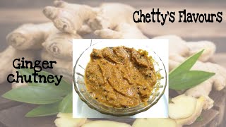 Ginger chutneyEasy recipe in 2 minutesFor rice and tiffin [upl. by Idolem]