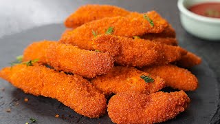 Easy Chicken Finger Recipe  Crispy Chicken Strips Recipe  Toasted [upl. by Akered419]