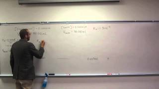 Finding the pH During a Weak AcidStrong Base Titration  Before Equivalence Point 001 [upl. by Estus]