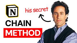 The Seinfeld Method for Notion Dont break the chain [upl. by Proudlove3]