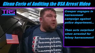 YouTuber Glenn Cerio of Auditing the USA Arrested for Felony Harassment at Mukilteo Police Station [upl. by Aitekram755]