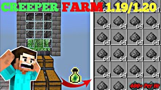 How To Make GUNPOWDER FARM IN MINECRAFT 120MCPEBEDROCKXBOXCONSOLE  its Khan Gamerz [upl. by Eilraep]