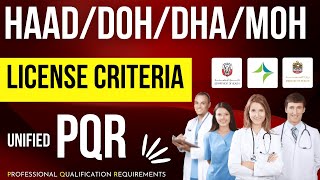 How to check eligibility For DOH HAAD DHA MOH License in UAEHealthCareProfessional [upl. by Adnalue181]