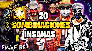 20 COMBINACIONES FÁCILES DE HACER para TODO TIPO de JUGADOR FREE FIRE 2024 🔥OUTFITS INSANOS FF [upl. by Ennazor297]