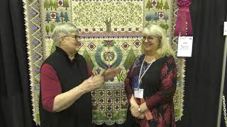 Janet Stone Wins Best Stationary Machine Workmanship Award at AQS QuiltWeek [upl. by Macey166]