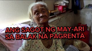 BALAK NA PAG RENTA SA BAHAY DATI NI LOLA SUSANA SINAGOT NA NG MAYARI [upl. by Anaujahs]