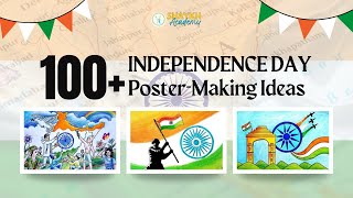 100 Amazing Independence Day PosterMaking Ideas 🇮🇳  Posters for 15th August  For Class 1 to 10 [upl. by Adnawed]