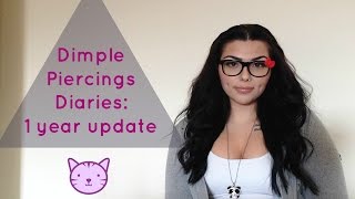 Dimple Piercing Diaries 1 Year Update  NativeBeauty [upl. by Asoj331]