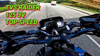 TVS Raider 125 TOP SPEED  Medina Motors [upl. by Lekcim]