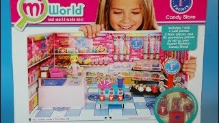 miWorld Sweet Factory Candy Store Deluxe Set  KidToyTesters [upl. by Retsam]