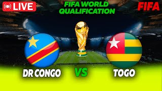 🔴 LIVE  DR CONGO vs TOGO  FIFA World Cup qualification CAF  Game play PES 21 [upl. by Elraet]