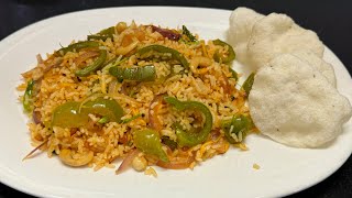 Lunchக்கு இந்த சாதம் செய்யுங்க பிரமாதமா இருக்கும்capsicum riceகுடைமிளகாய் சாதம்lunchbox recipe [upl. by Kristoforo]