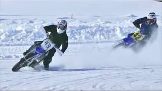 Gimli Ice Festival  Ice Man Motorcycle Racing  March 2019 [upl. by Yrogiarc]