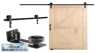 VEVOR Barn Door and Hardware Kit 42quot x 84quot Wood Sliding Barn Review [upl. by Quentin]