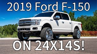 2019 Ford F150 on 24x14 Chrome Wheels [upl. by Maddalena]